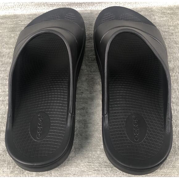 Oofos Ooahh Slide Sandals Mens Size 14 Black Comfort Recovery Relax Shoes main image 6